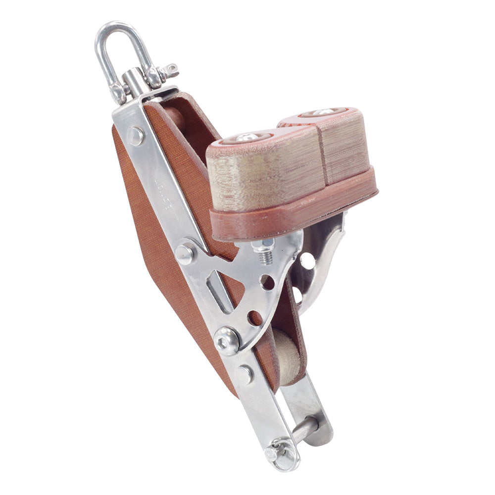 Barton Marine T00631 TUPHblox Fiddle Block w/Swivel & Cam + Becket - 20mm (25/32&Prime;) Size 0
