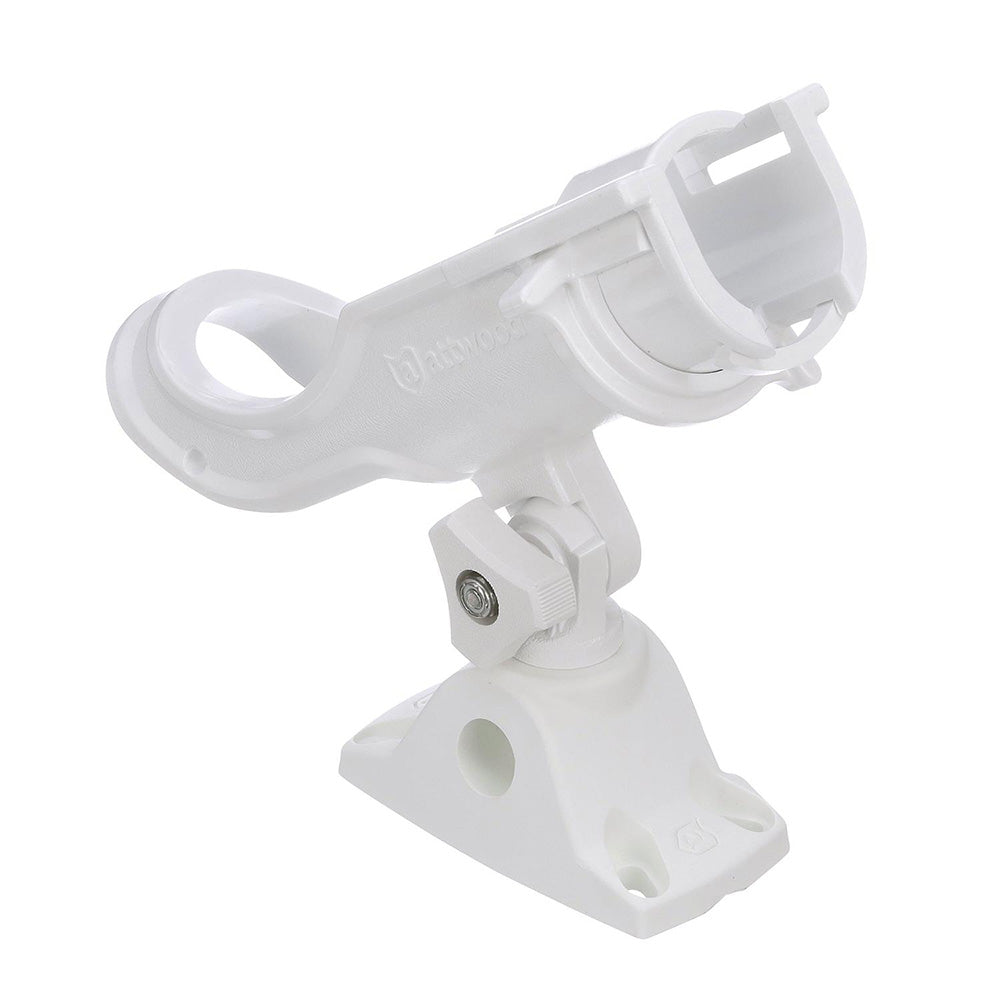 Attwood 5009W4-D-1 Heavy-Duty Adjustable Rod Holder w/Combo Mount - White