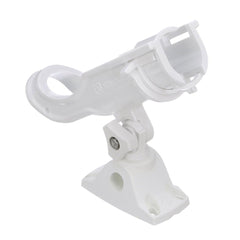 Attwood 5009W4-D-1 Heavy-Duty Adjustable Rod Holder w/Combo Mount - White