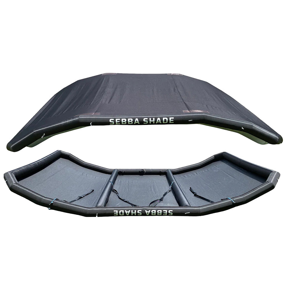 Sebba Shade SS6X9BLK 6 x 9 ft. Black Sun Shade f/Boats Up To 28'