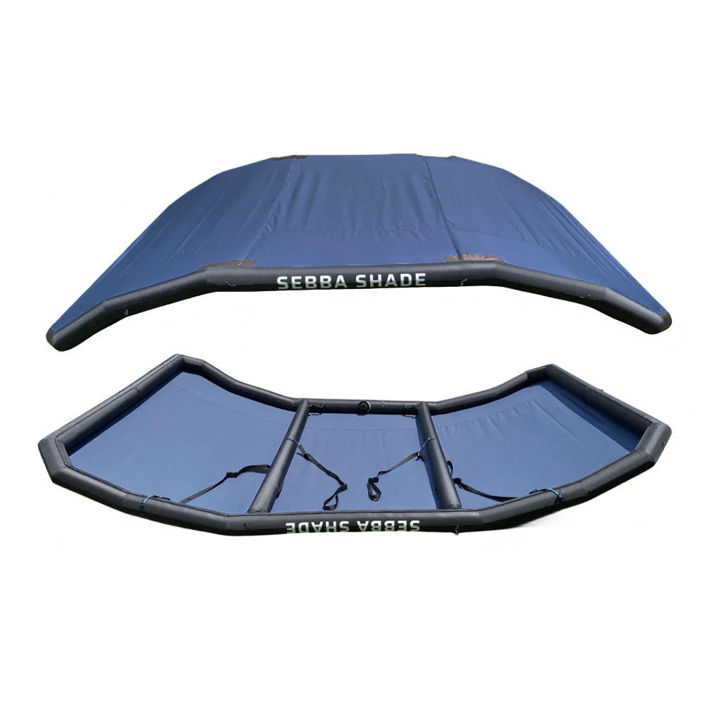 Sebba Shade SS8X12BLU 8 x 12 ft. Blue Sun Shade f/Boats 26'+