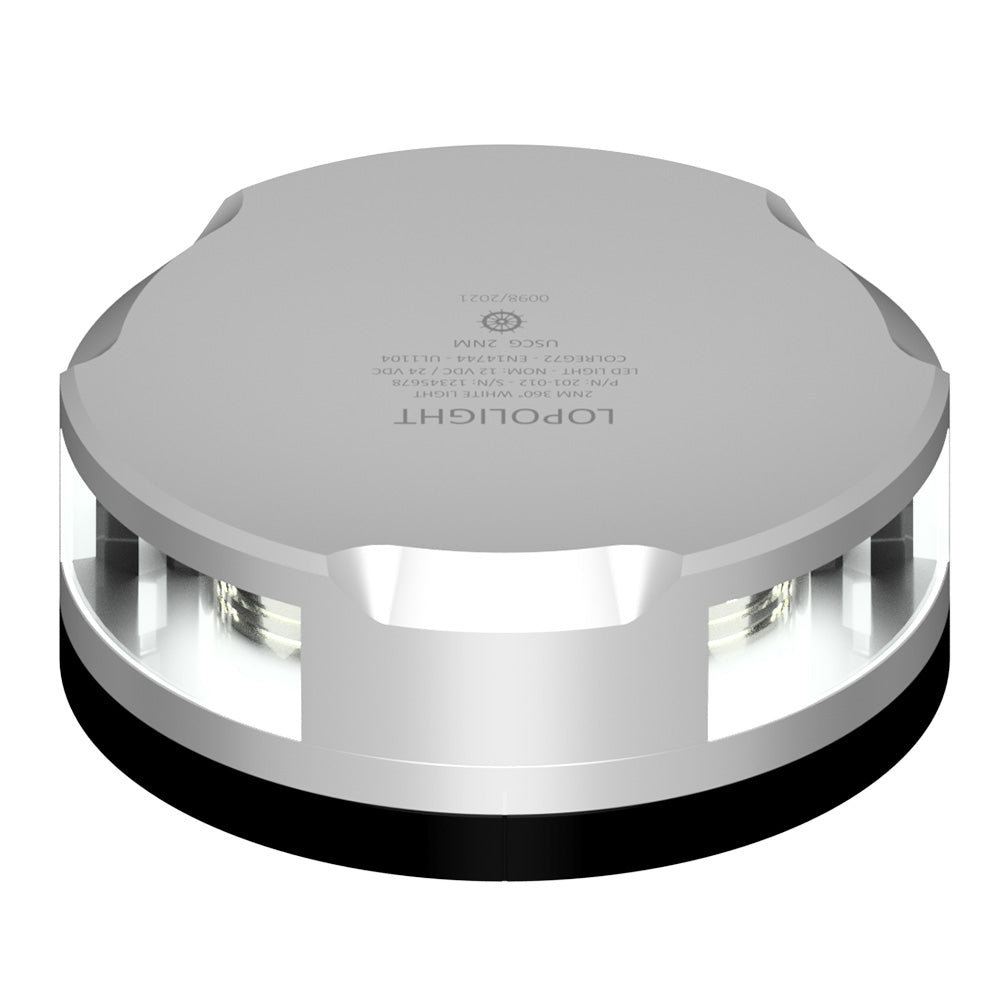 Lopolight 201-021-FB Masthead/360-Degree Light - 3NM - Silver Housing w/FB Base