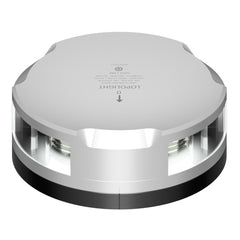 Lopolight 201-030-FB 360-Degree Stern Light - 2NM - Silver Housing w/FB Base