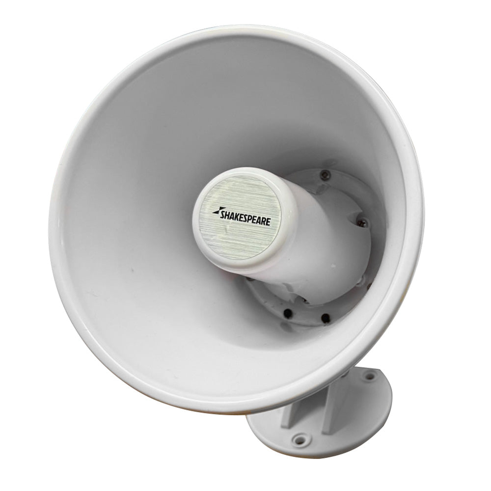 Shakespeare HS-5A 15W 4-Ohm 5" Loud Hailer Speaker w/Bracket & Talkback - White