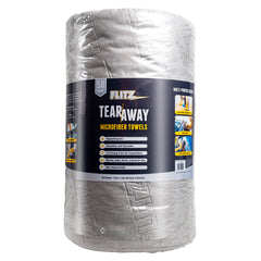Flitz MC300R 12"x12" Tear-Away Microfiber Towels - 50-Count - Grey