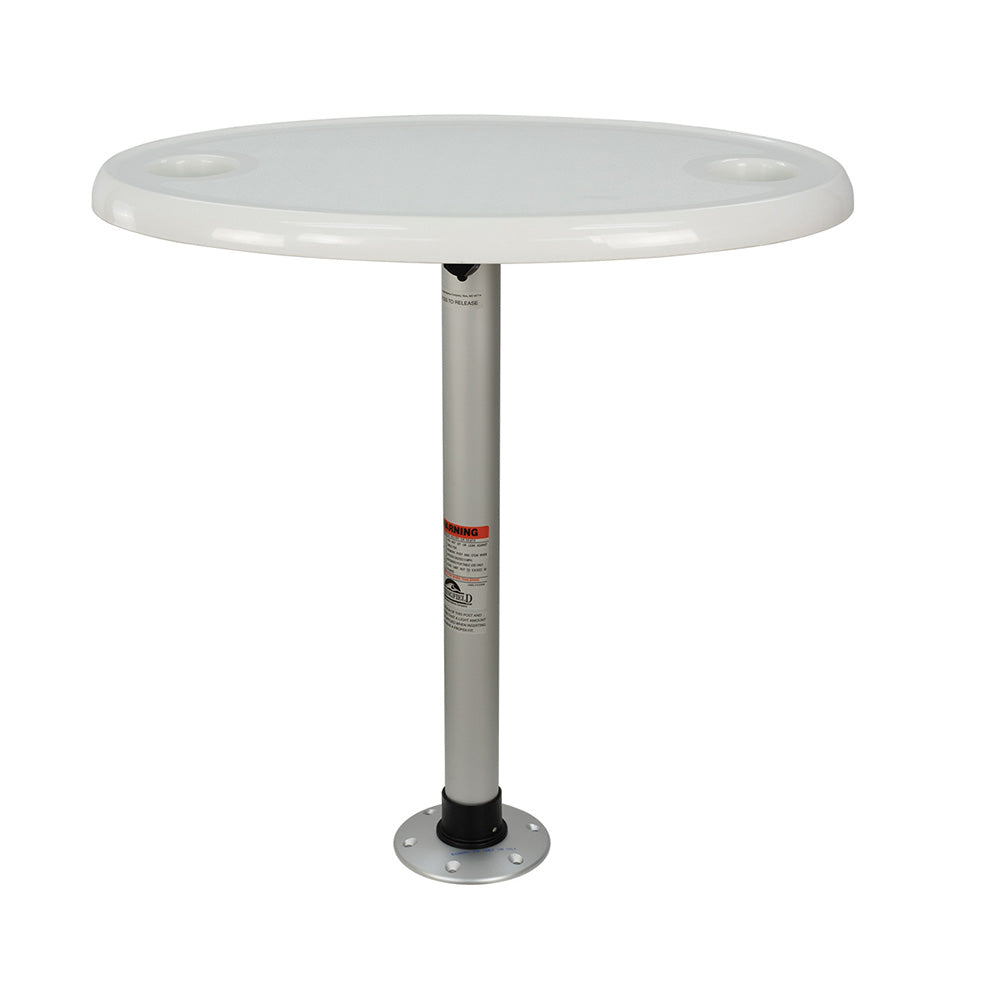 Springfield 1691227-L1 Thread-Lock Electrified Oval Table Package w/LED Lights & USB Ports