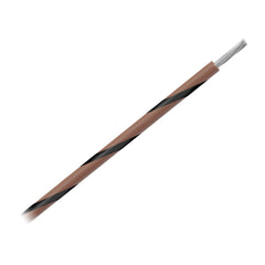 Pacer WUL14BR-0-1000 14 AWG Gauge Striped Marine Wire 1000' Spool - Brown w/Black Stripe