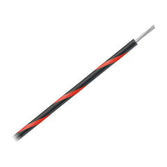 Pacer WUL16BK-2-1000 16 AWG Gauge Striped Marine Wire 1000' Spool - Black w/Red Stripe