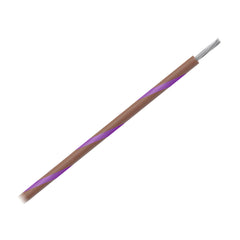 Pacer WUL16BR-7-500 16 AWG Gauge Striped Marine Wire 500' Spool - Brown w/Violet Stripe