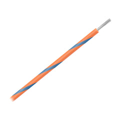 Pacer WUL16OR-6-500 16 AWG Gauge Striped Marine Wire 500' Spool - Orange w/Blue Stripe