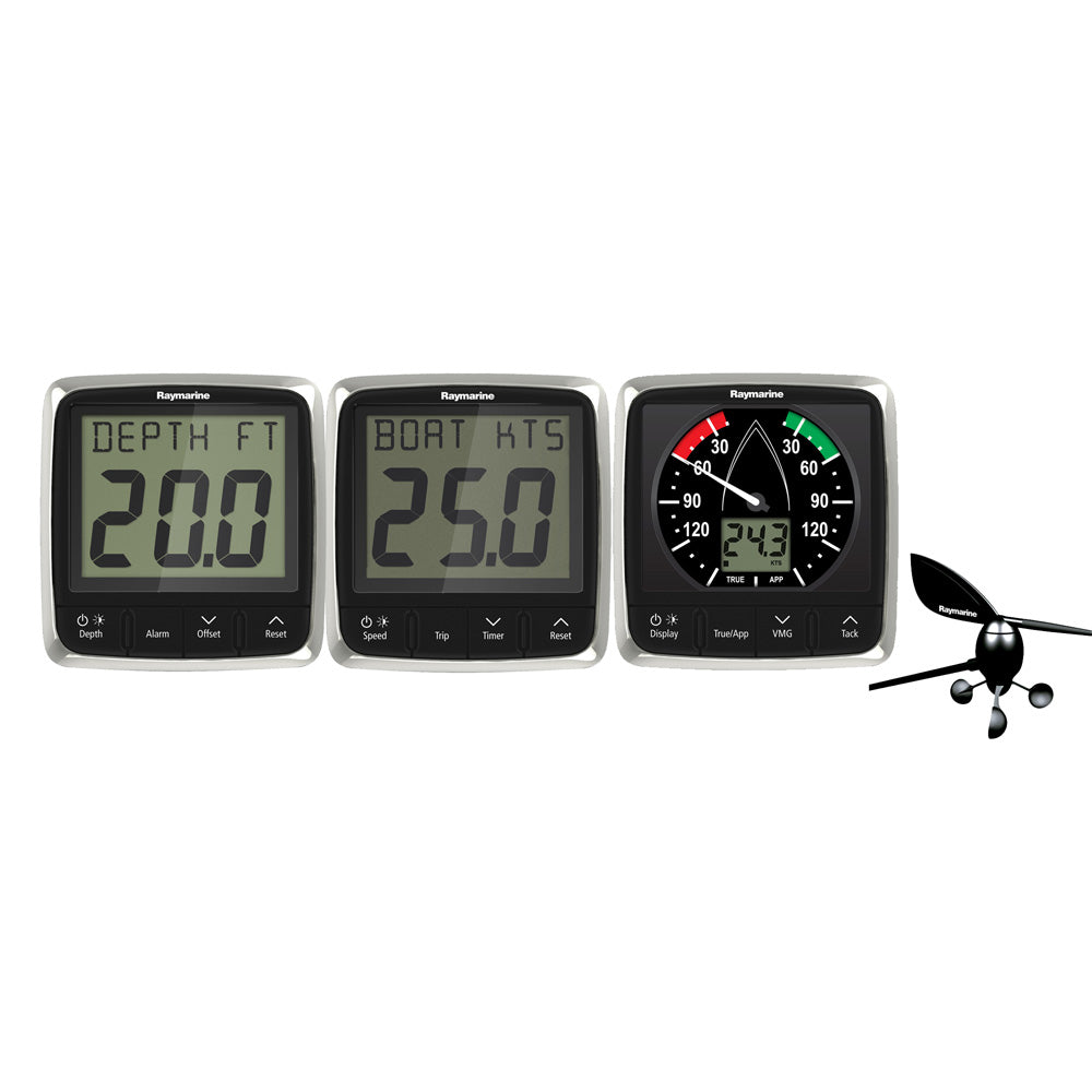 Raymarine T70584 i50/i60 Wind, Speed, Depth System Pack w/Transducers