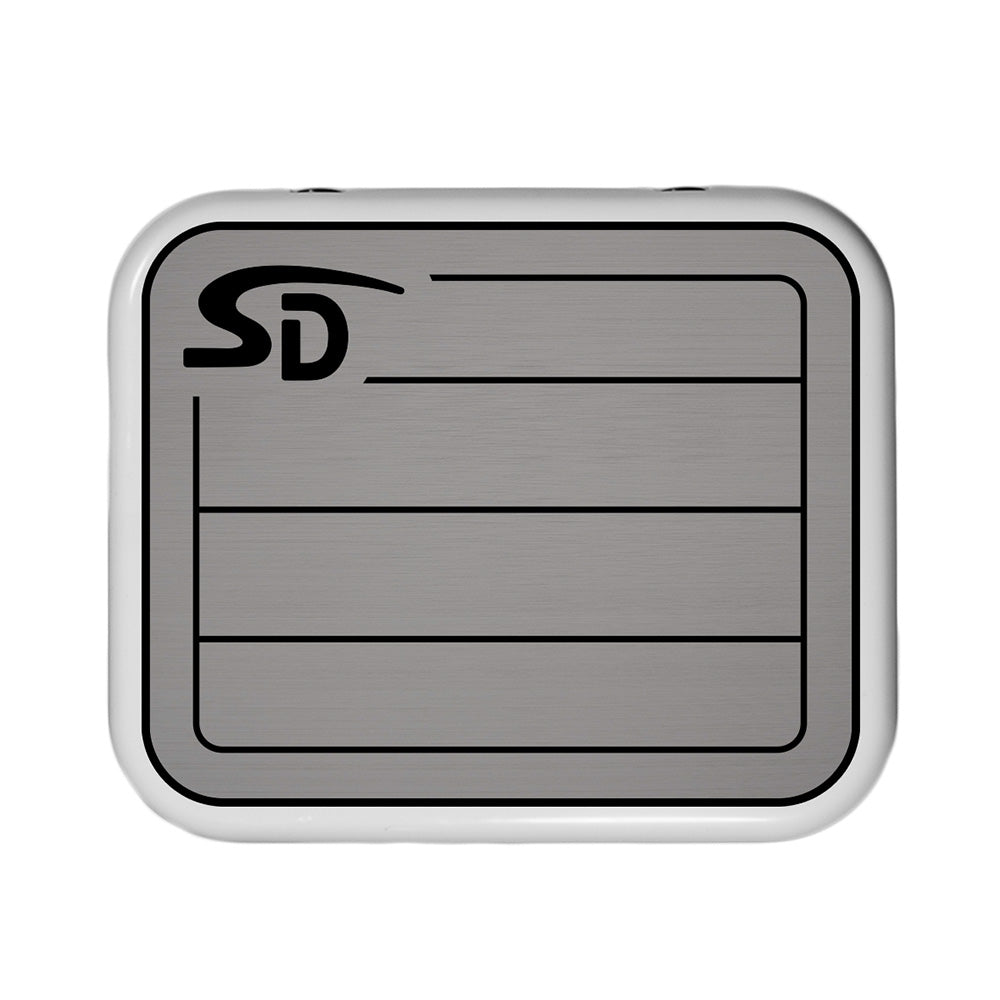 SeaDek 53637-80066 YETI Roadie 24 Teak Cooler Pad - 6mm - Storm Grey/Black