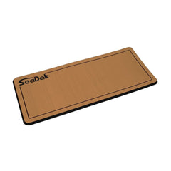 SeaDek 37925-80327 14&rdquo; x 36" 20mm Dual Density Small Helm Pad w/ Logo - Brushed Texture - Mocha/Black (355.6mm x 914.4mm x 20mm)