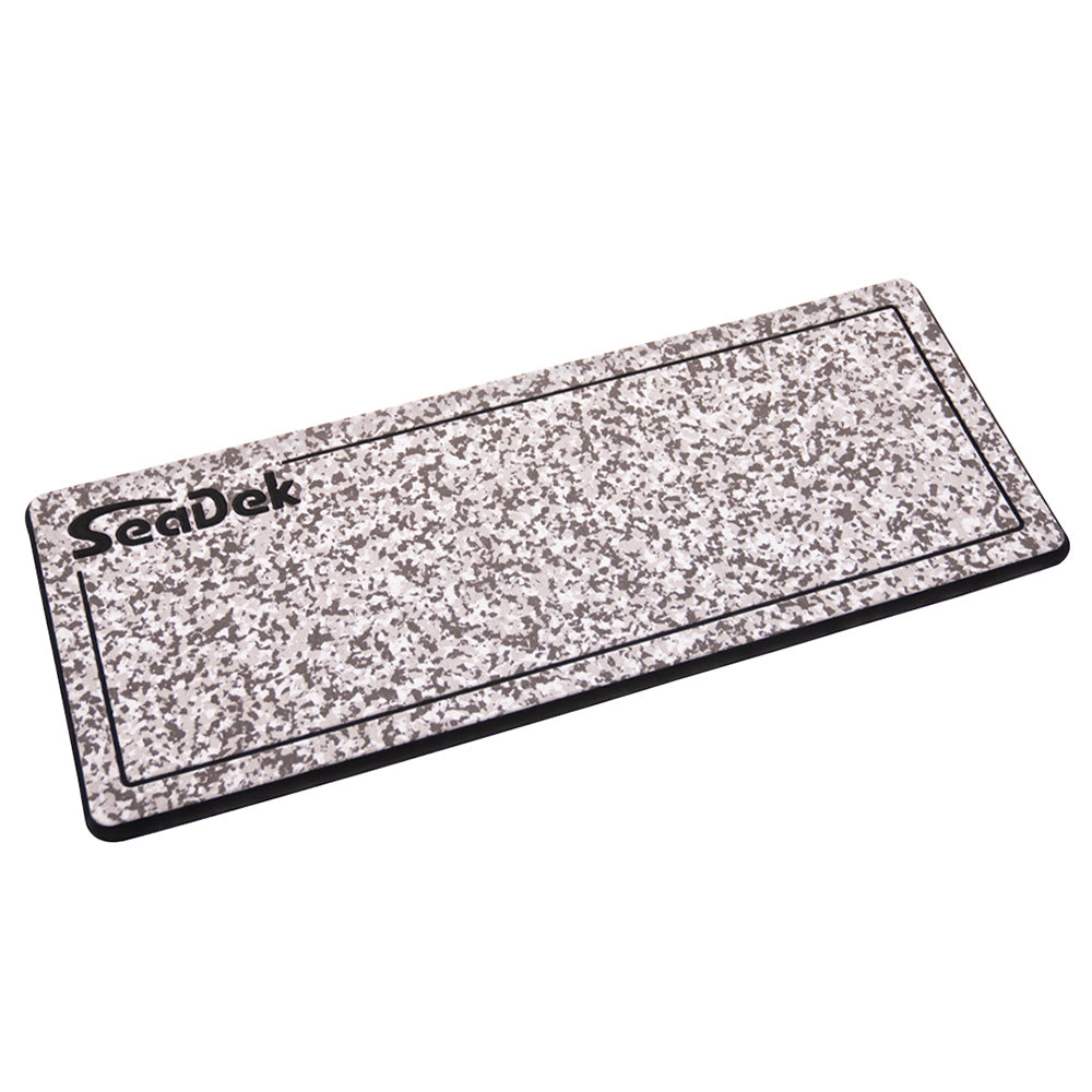 SeaDek 37926-83699 16&rdquo; x 39" 20mm Dual Density Large Helm Pad w/ Logo - Brushed Texture - Snow Camo/Black (406.4mm x 990.6mm x 20mm)