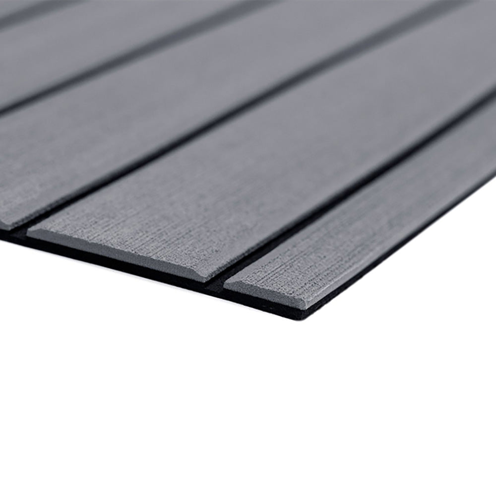 SeaDek 32279-80066 40" x 80" 6mm Teak Full Sheet - Brushed Texture - Storm Grey/Black (1016mm x 2032mm x 6mm)
