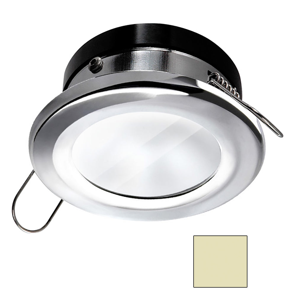 I2Systems Inc AP-4W-30K-PW11 Apeiron A1110Z 4.5W Spring Mount Light - Round - Warm White - Polished Chrome Finish