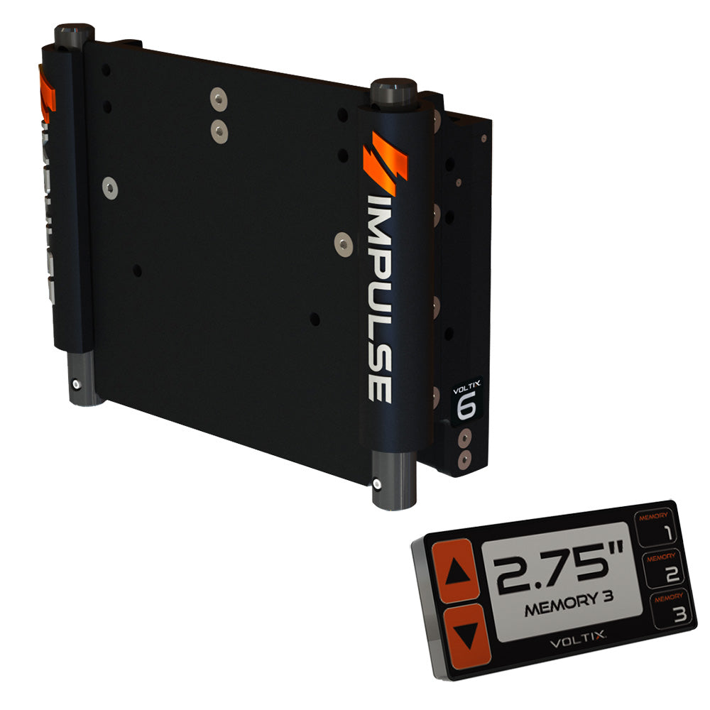 IMPULSE 75051-B XL 6" Set Back Electric Jack Plate w/Smart Control - Black Anodized