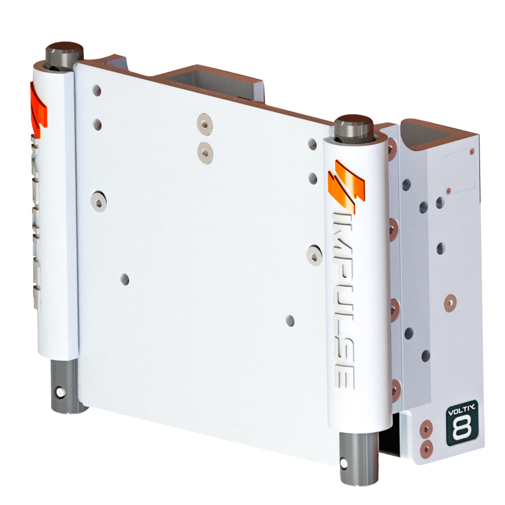 IMPULSE 75062-W 8" Set Back Electric Jack Plate w/Standard Control - White Cerakote