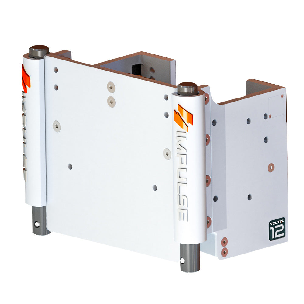 IMPULSE 75083-W XL 12" Set Back Electric Jack Plate w/Standard Control - White Cerakote