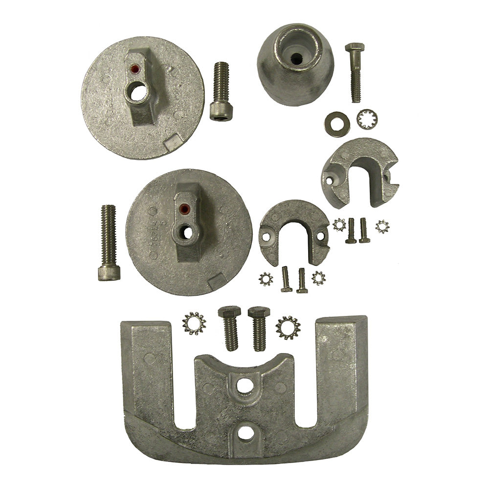 Performance Metals 10165A Mercruiser Bravo 3 (2004 & Later) Complete Anode Kit - Aluminum
