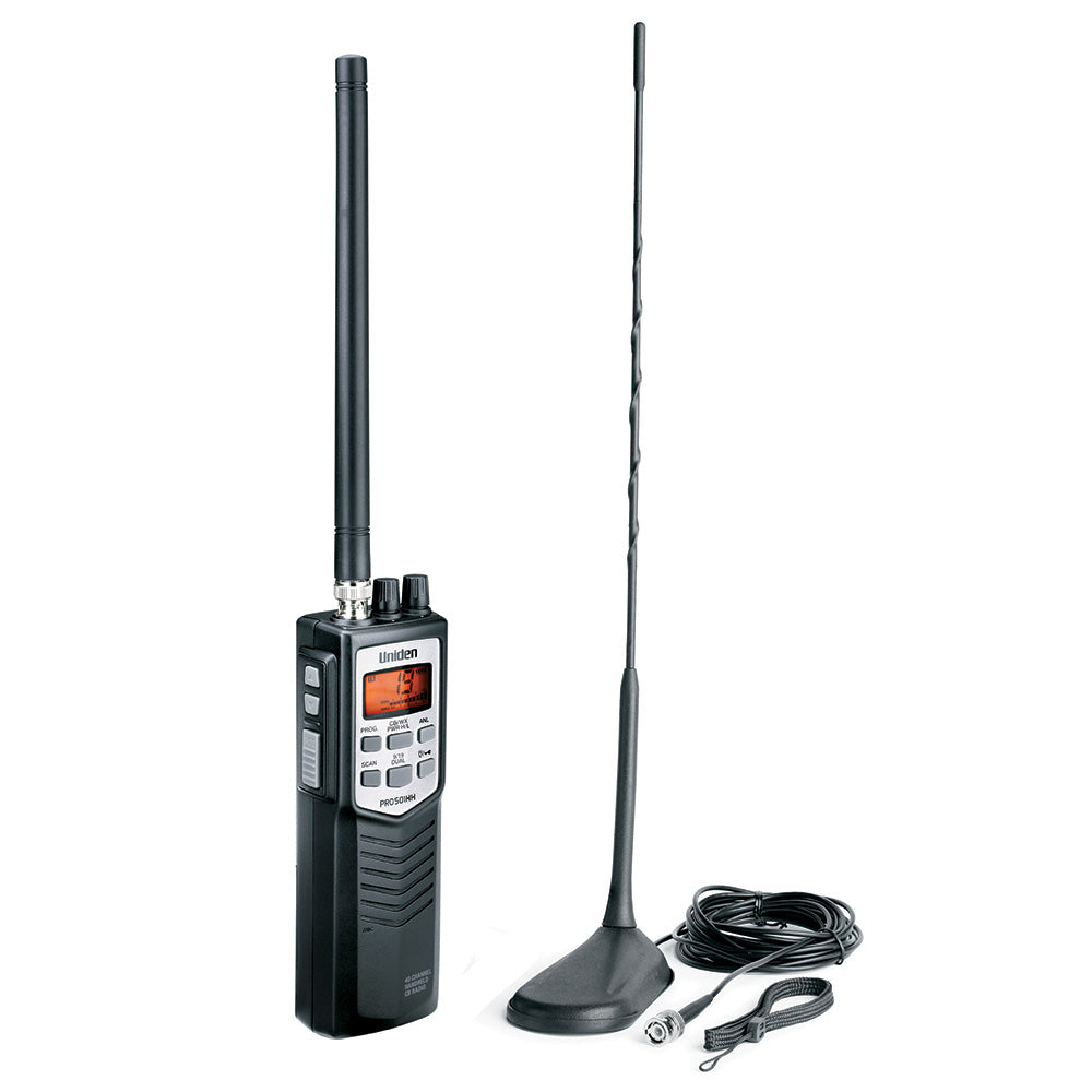 Uniden PRO501TK PRO501TK Handheld CB Radio w/High Gain Magnetic Mount Antenna