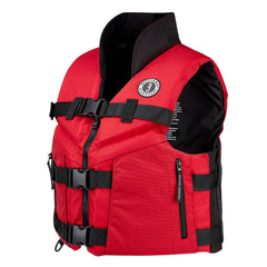 Mustang MV462602-123-L-216 Accel 100 Foam Fishing Vest - Large - Red-Black