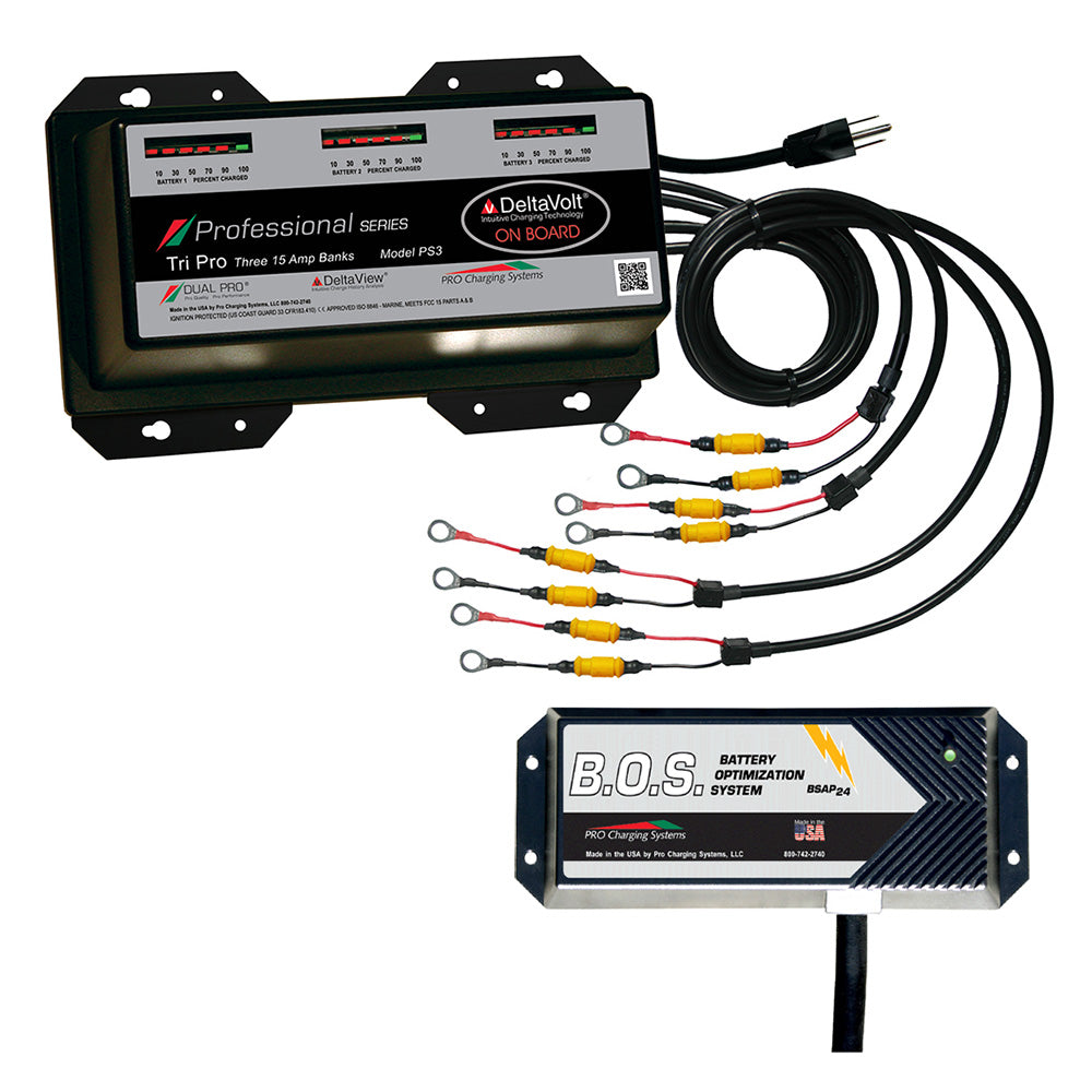 Dual Pro PS3/BOS12V3 PS3 3 Bank Battery Charger w/3 Bank B.O.S.