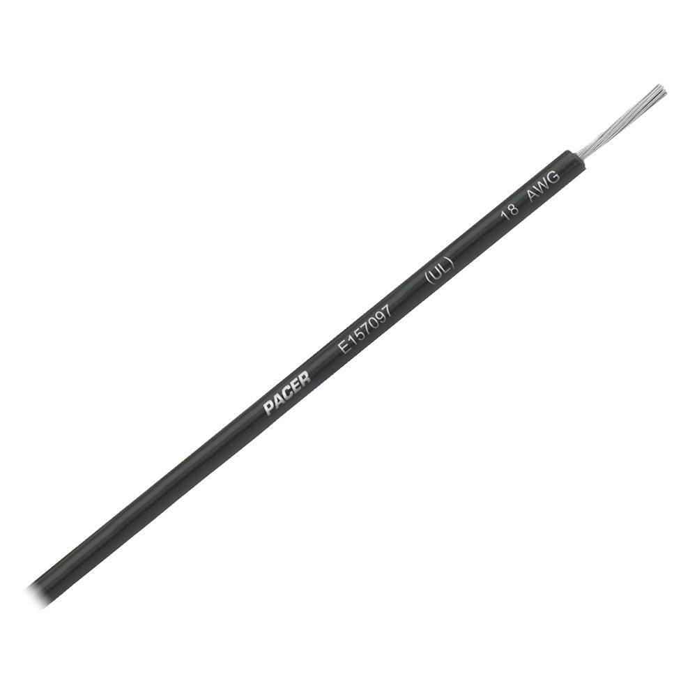 Pacer WUL18BK-35 Black 18 AWG UL Marine Wire - 35'