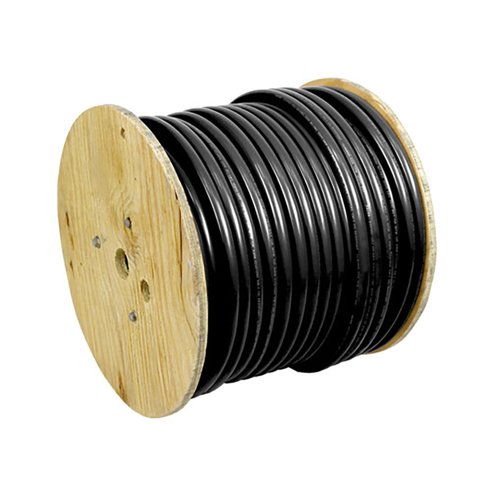 Pacer WUL1/0BK-250 Black 1/0 AWG Battery Cable - 250'