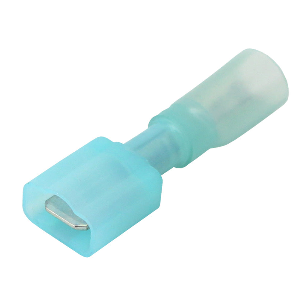 Pacer TDE14-250FIM-25 16-14 AWG Fully-Insulated Male Disconnect Terminal - Blue - 25 Pack