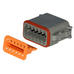 Pacer TDT06-12S-5 Deutsch DT Plug & Wedge Lock Kit - 12 Position - 5 Pack