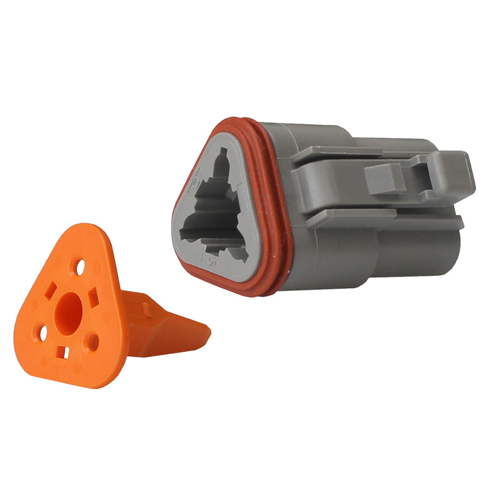 Pacer TDT06-3S-10 Deutsch DT Plug & Wedge Lock Kit - 3 Position - 10 Pack