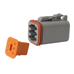 Pacer TDT06-6S-5 Deutsch DT Plug & Wedge Lock Kit - 6 Position - 5 Pack