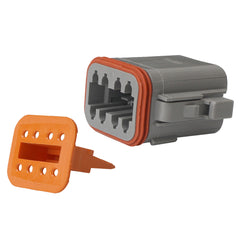 Pacer TDT06-8S-5 Deutsch DT Plug & Wedge Lock Kit - 8 Position - 5 Pack