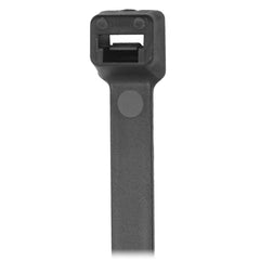 Pacer CT2S-100BK 8" Cable Tie - Black - 50lb Tensile Strength - 2" Bundle Diameter - 100 Piece Bag