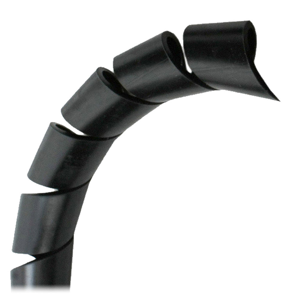 Pacer BSW1/2BK-100 1/2" Spiral Wrap - Black - 100' Roll