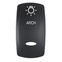 Pacer EV2LE-ARCH Actuator - 'ARCH' f/V Series Contura Switches - Black - Laser Etched (Top/Bottom Light)