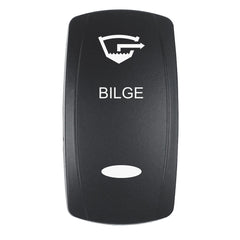 Pacer EV2LE-BLG Actuator - 'BILGE' f/V Series Contura Switches - Black - Laser Etched (Top/Bottom Light)
