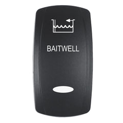 Pacer EV2LE-BTWL Actuator - 'BAITWELL' f/V Series Contura Switches - Black - Laser Etched (Top/Bottom Light)