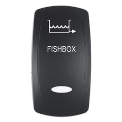 Pacer EV2LE-FBX Actuator - 'FISHBOX' f/V Series Contura Switches - Black - Laser Etched (Top/Bottom Light)