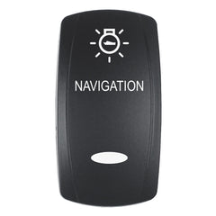 Pacer EV2LE-NAV Actuator - 'NAVIGATION' f/V Series Contura Switches - Black - Laser Etched (Top/Bottom Light)