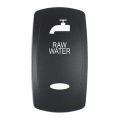 Pacer EV2LE-RAW Actuator - 'RAW WATER' f/V Series Contura Switches - Black - Laser Etched (Top/Bottom Light)