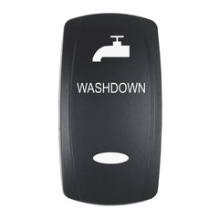 Pacer EV2LE-WSHDWN Actuator - 'WASHDOWN' f/V Series Contura Switches - Black - Laser Etched (Top/Bottom Light)