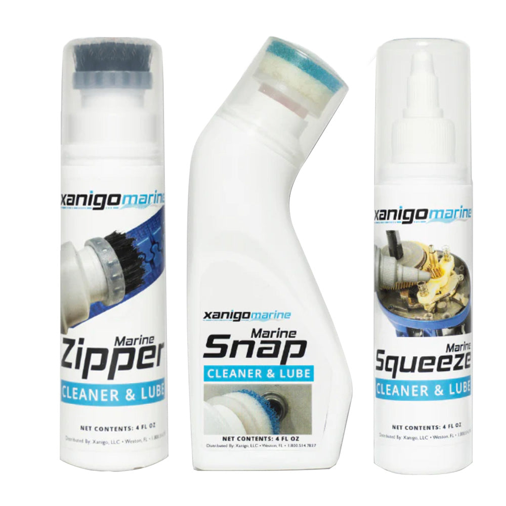 Xanigo Marine XMZSLS3PC 3-Piece Marine Zipper & Snap Lube Set