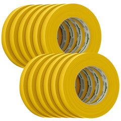 FrogTape 105545 CP 225 Medium-High Adhesion Masking Tape - 18MM x 55M x 12-Pack - Gold - Rated f/225 DegreeF