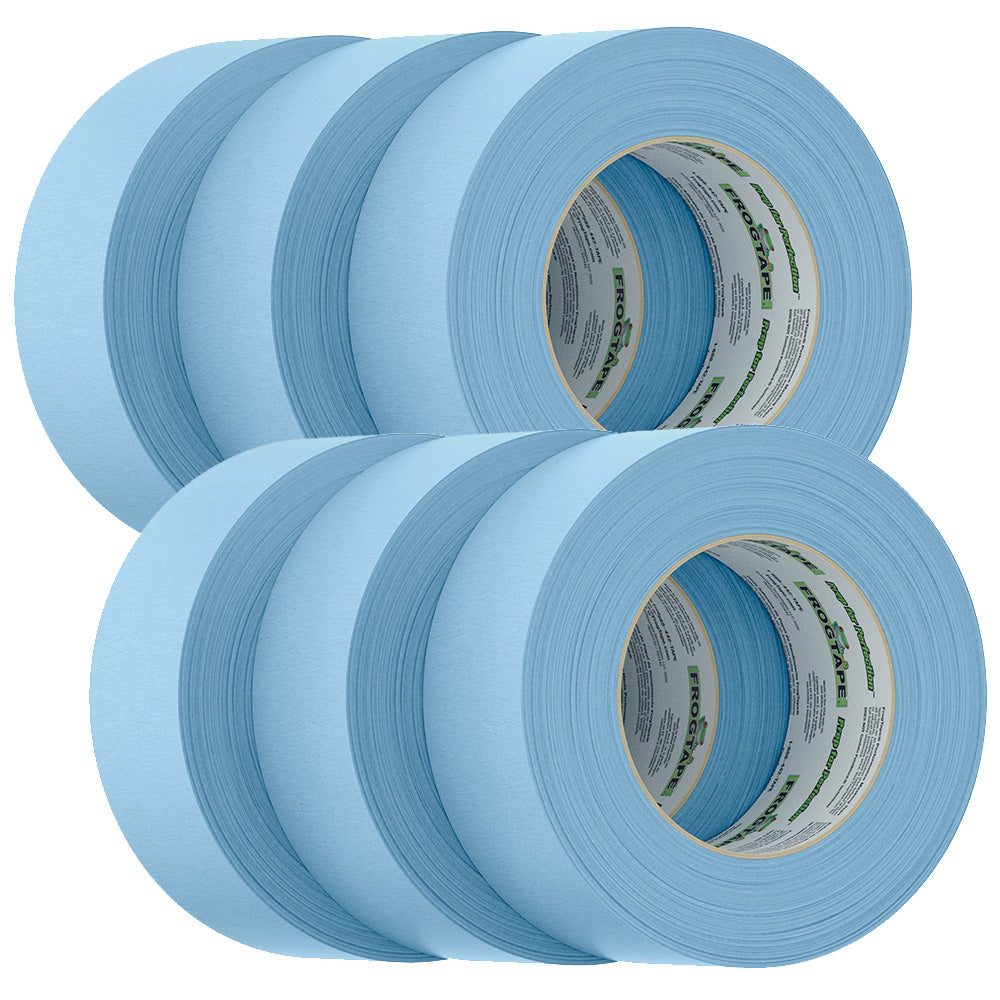 FrogTape 105329 CP 250 Medium-High Adhesion Masking Tape - 48MM x 55M x 6-Pack - Light Blue - Rated f/250 DegreeF