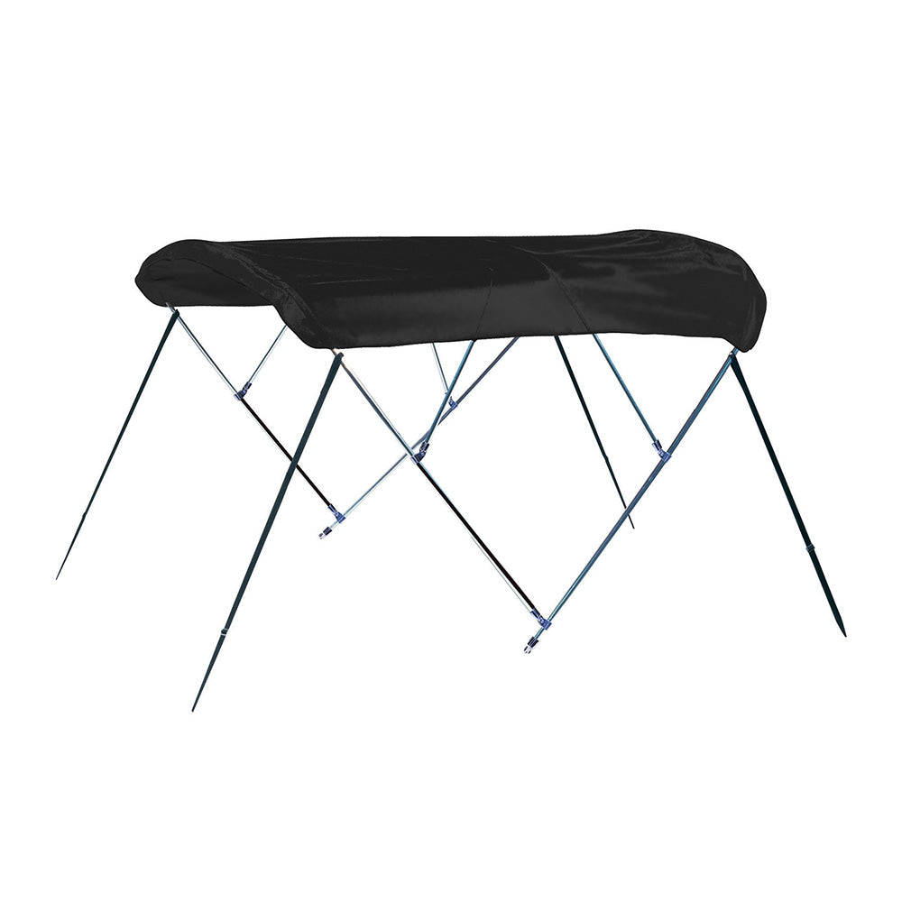 Carver A8SQ4893UB-02 4 Bow 8' Pontoon Bimini Top w/Boot - Black Acrylic