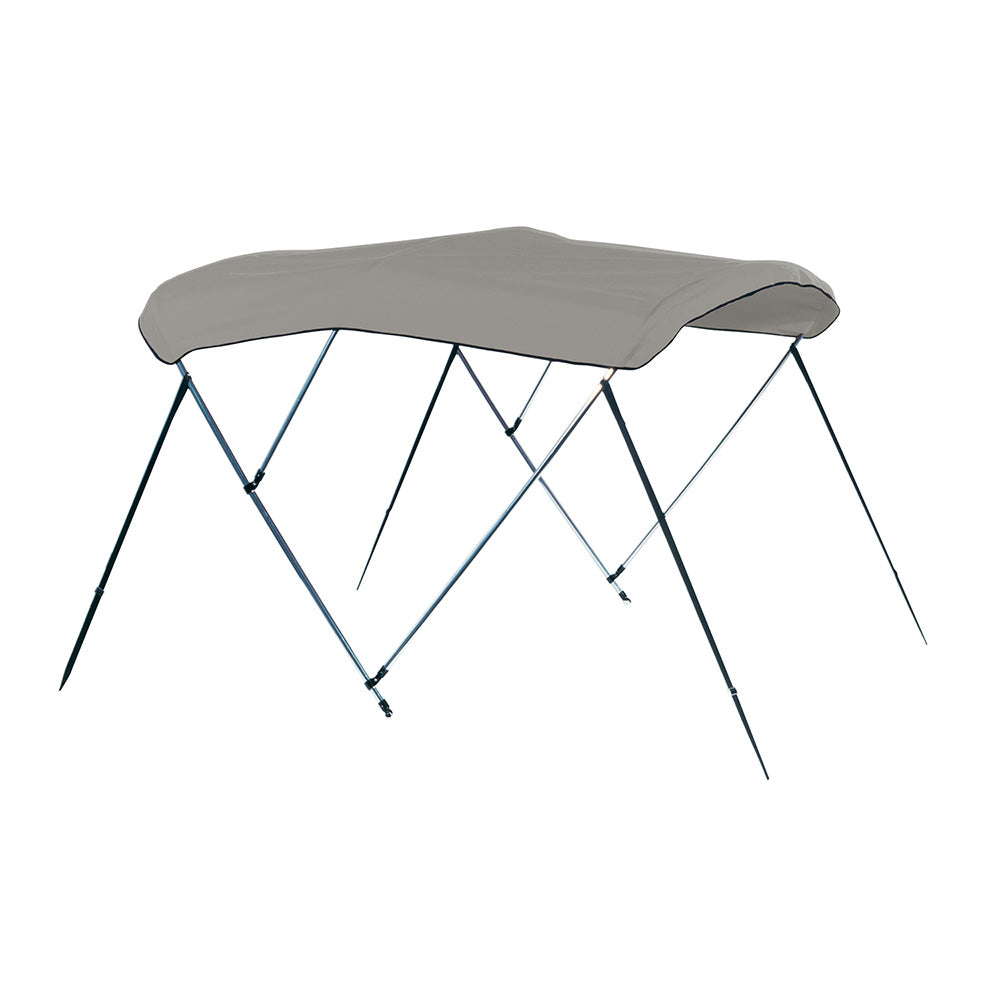 Carver A8SQ4893UB-10 4 Bow 8' Pontoon Bimini Top w/Boot - Cadet Grey Acrylic