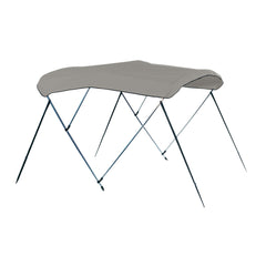 Carver A8SQ4893UB-10 4 Bow 8' Pontoon Bimini Top w/Boot - Cadet Grey Acrylic