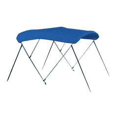 Carver A8SQ4893UB-04 4 Bow 8' Pontoon Bimini Top w/Boot - Pacific Blue Acrylic